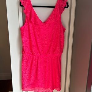 Bright beautiful crochet dress